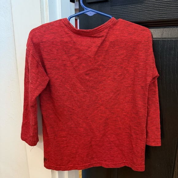 Cat & Jack Red Long Sleeve Henley Tee – 3T - Picture 3 of 3